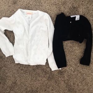 3 for 15 deal Black and white cardigans sz 5t
